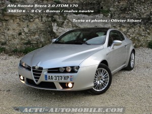 Essai Alfa Romeo Brera 2.0 JTDM 170