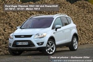 Essai Ford Kuga TDCi 163 4×4 Powershift : Du style !