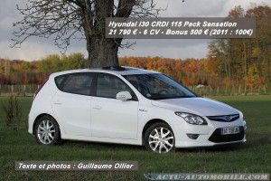Essai Hyundai i30 CRDi 115 Pack Sensation Blue Drive