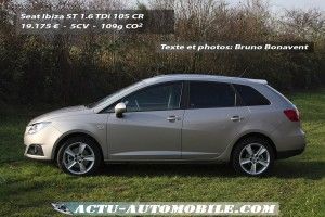 Essai Seat Ibiza ST 1.6 TDi 105 Sport: du volume et du style Essai Seat Ibiza ST 1.6 TDi 105 Sport: du volume et du style