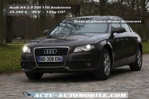 Essai Audi A4 2.0 TDi 170 : une référence premium Essai Audi A4 2.0 TDi 170 : une référence premium