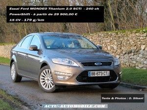 Essai Ford Mondeo Titanium 2.0 SCTi PowerShift : pour papas pressés