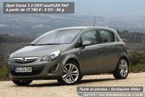 Essai nouvelle Opel Corsa CDTi 95 Start/Stop : un lifting pour 2011 !