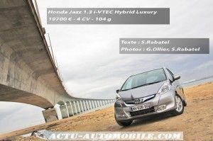 Essai Honda Jazz Hybrid 1.3 i-VTEC Luxury : 1 ère urbaine hybride