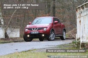 Essai Nissan Juke 1.5 dCi 110 Tekna : envie de rouler décalé ? Essai Nissan Juke 1.5 dCi 110 Tekna : envie de rouler décalé ?
