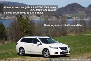 Premier essai Honda Accord restylée : i-DTEC 150 Luxury, i-DTEC 180 Type-S
