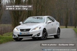 Essai Lexus IS 200d F-Sport 150 : look trompeur !