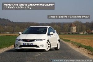Dernier essai Honda Civic Type R Championship Edition i-VTEC 201