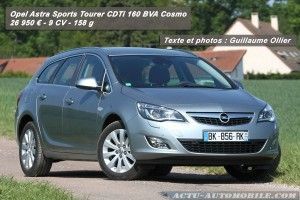 Essai Opel Astra Sports Tourer 2.0 CDTi 160 BVA Cosmo : le style avant tout !