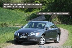 Essai Volvo S80 D3 Geartronic Summum : le vaisseau amiral
