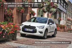 Essai Citroën DS4 Sport Chic 2.0 HDI 160 BVM : l’alsacienne