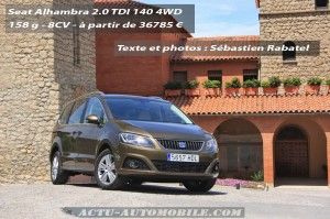 Essai Seat Alhambra 4WD 2.0 TDI 140 Techside : la montée en gamme