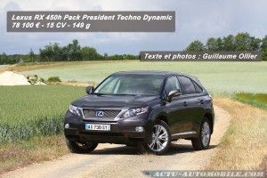 Essai Lexus RX 450h : le SUV sobre et performant