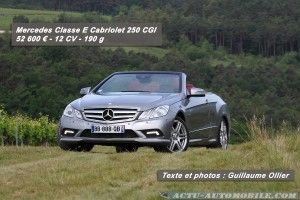 Essai Mercedes Classe E Cabriolet 250 CGI : 204 ch à partager jusqu’à quatre