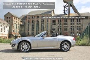 Essai Mazda MX-5 Roadster Coupé 2.0 MZR 160 ch BVA Performance Pack