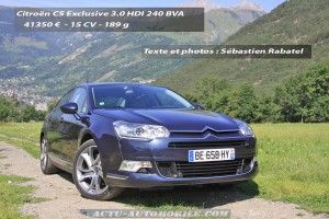 Essai Citroën C5 restylée Exclusive 3.0 V6 HDI 240 : suprématie mécanique face à la DS5