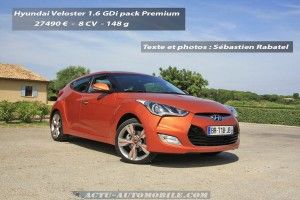 Essai Hyundai Veloster 1.6 GDI pack Premium : le coupé décalé
