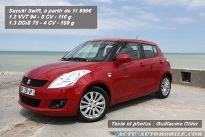 Essai Suzuki Swift 1.2 VVT 94 ch – 1.3 DDiS 75ch : même look mais différente