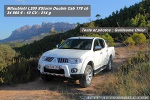 Essai Mitsubishi L200 Double Cab XStorm 178 ch : pour les particuliers