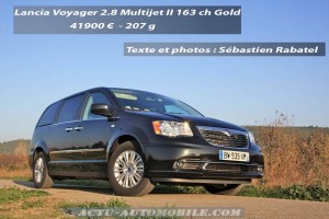Essai Lancia Voyager 2.8 Multijet 163 Gold : l’espace avant tout !