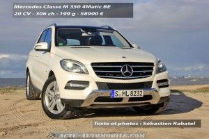 Essai nouveau Mercedes ML 350 4Matic BE : 306 ch en attendant la version AMG