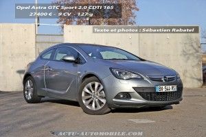 Essai Opel Astra GTC Sport 2.0 CDTI 165 : un cocktail étonnant Essai Opel Astra GTC Sport 2.0 CDTI 165 : un cocktail étonnant