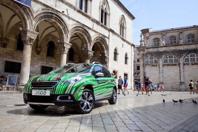 Peugeot 2008 contre les mines en Croatie