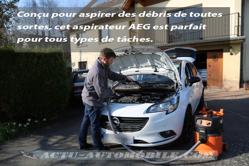 Test Aspirateur AEG Powertools Absorpt Pro 300ELCP