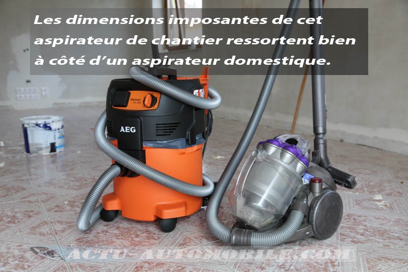 Test Aspirateur AEG Powertools Absorpt Pro 300ELCP
