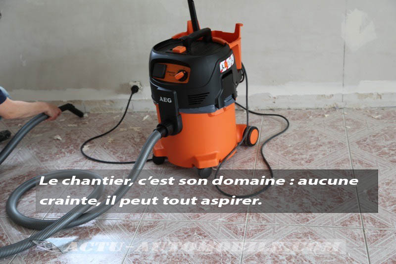 Test Aspirateur AEG Powertools Absorpt Pro 300ELCP