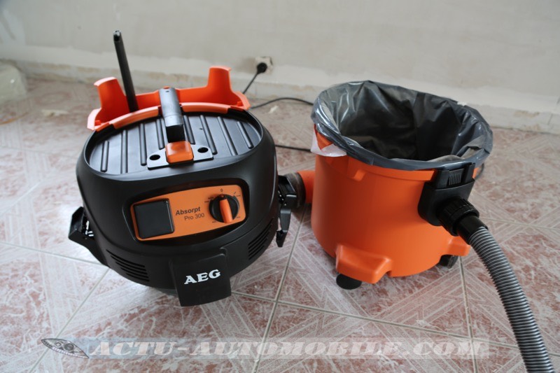 Test Aspirateur AEG Powertools Absorpt Pro 300ELCP