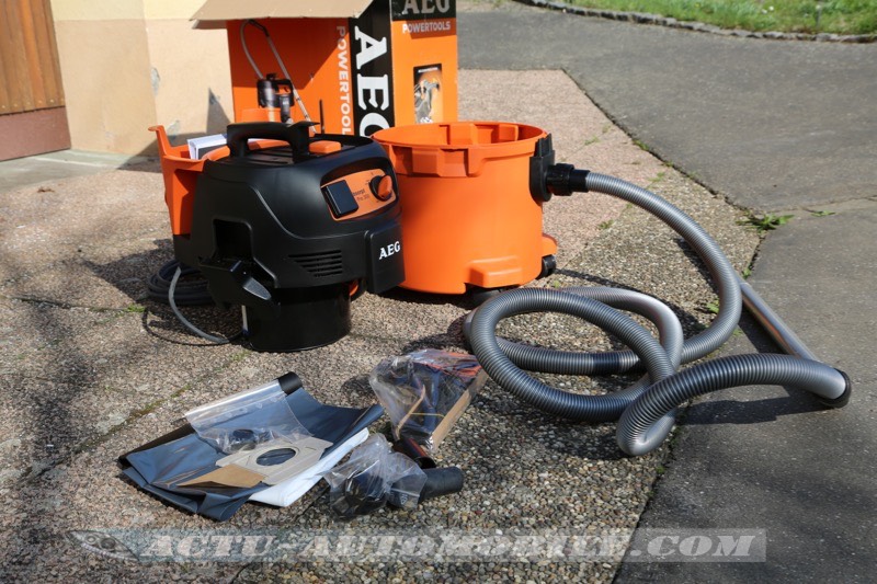 Test Aspirateur AEG Powertools Absorpt Pro 300ELCP