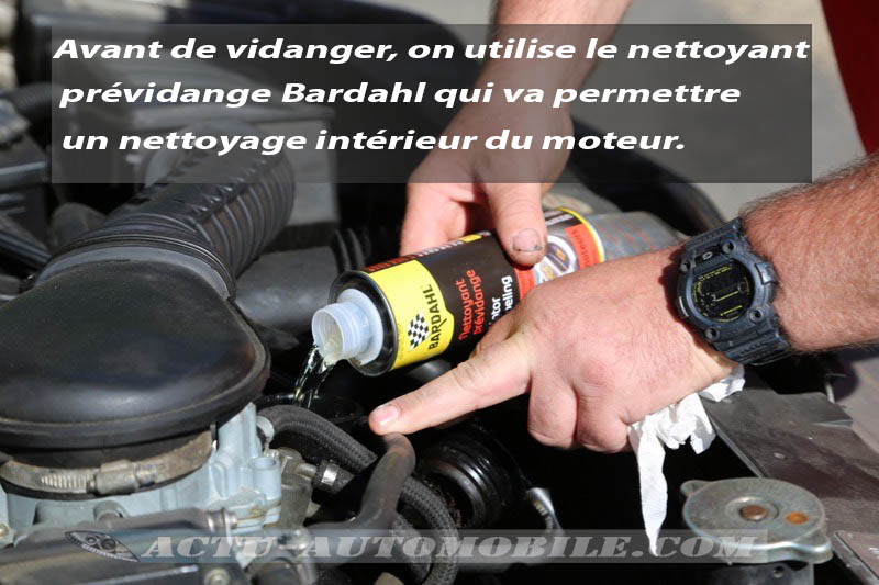 Révision d'une voiture ancienne avec des produits Bardahl