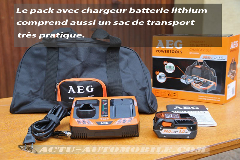 Test scie circulaire AEG BKS 18 BL
