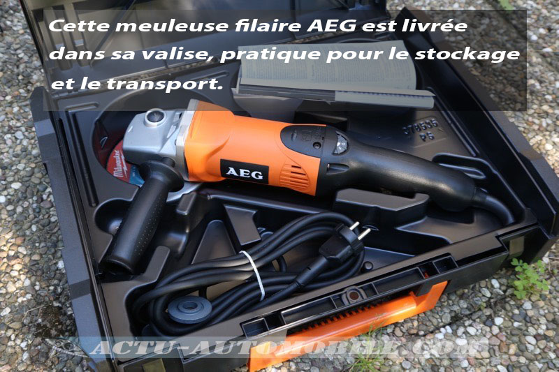 Test meuleuse AEG Powertools