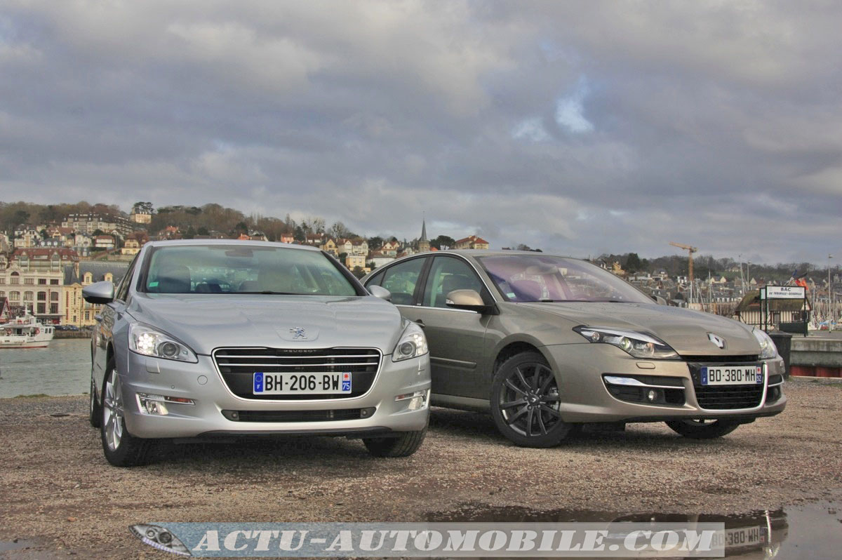 Essai comparatif Peugeot 508, Citroën C5, Renault Laguna