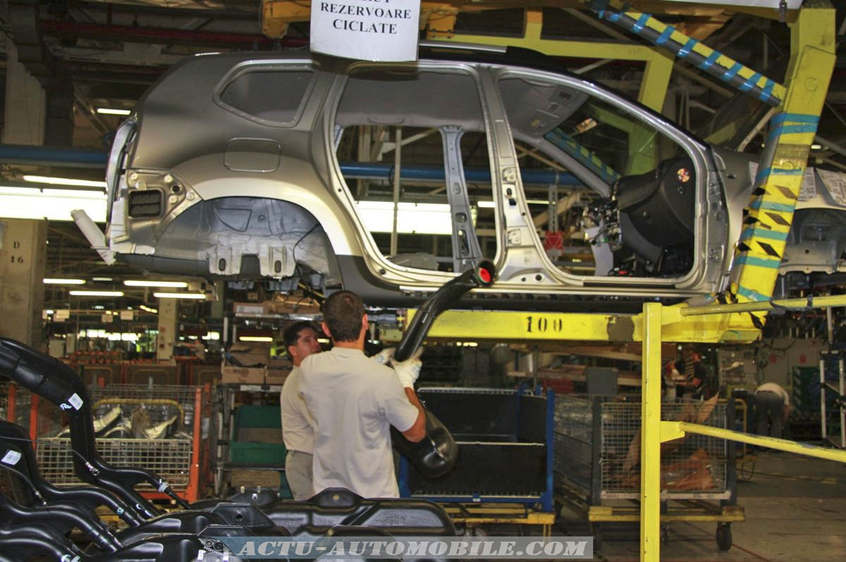 Visite de l usine Dacia  la fabrication du Duster