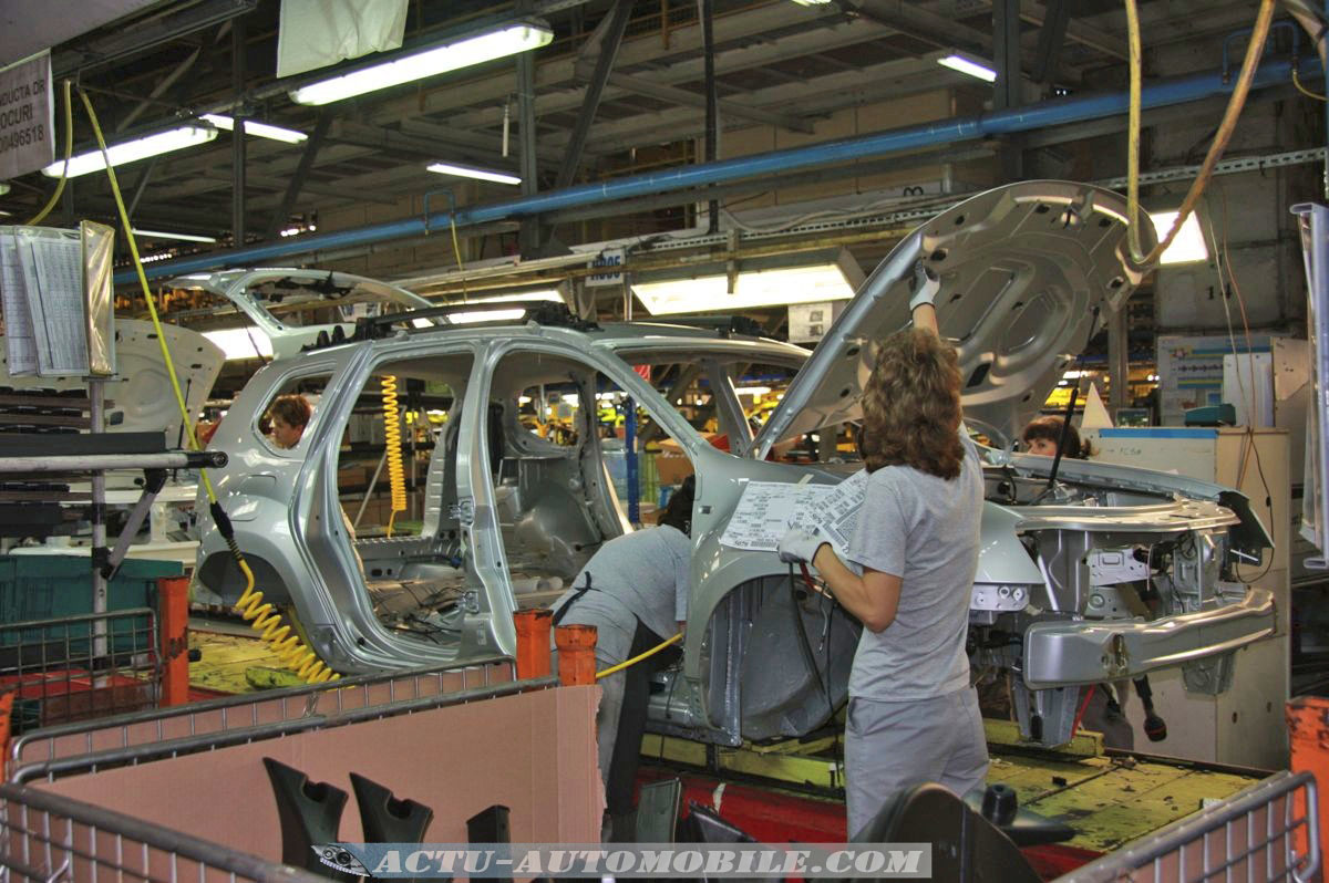 Visite de l usine Dacia  la fabrication du Duster