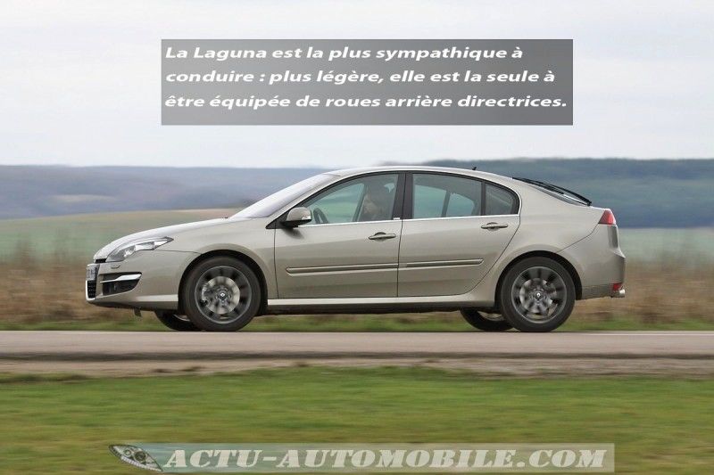 Essai comparatif Peugeot 508, Citroën C5, Renault Laguna