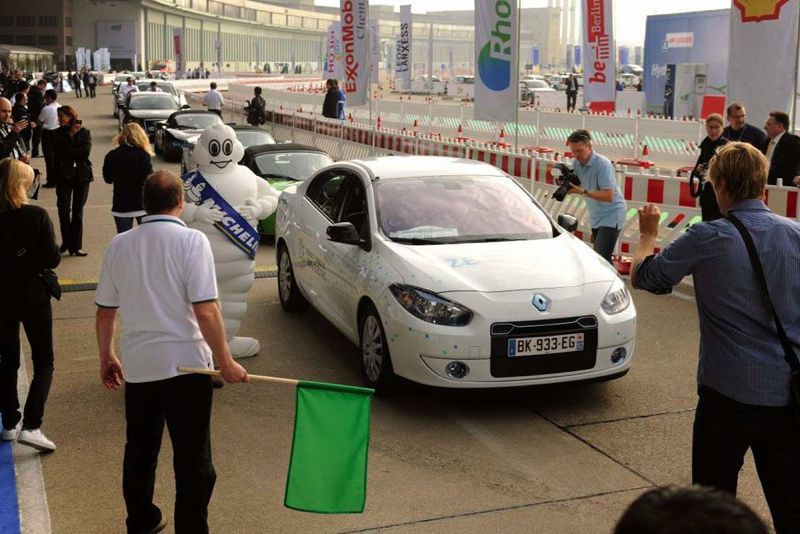 La Renault Fluence ZE au Challenge Bibendum à Berlin en 2011