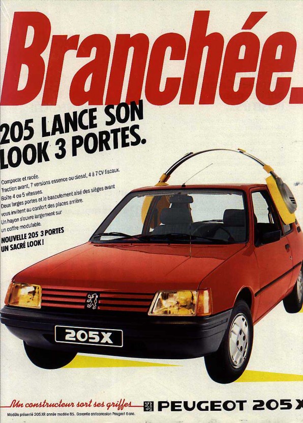 Vid o Publicit De La Peugeot 205 Junior En 1992