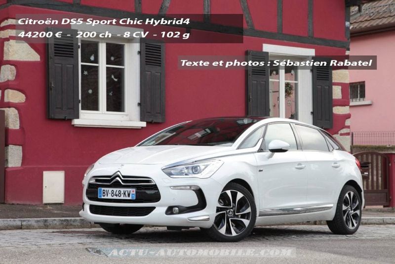 Essai Citroën DS5 Hybrid4