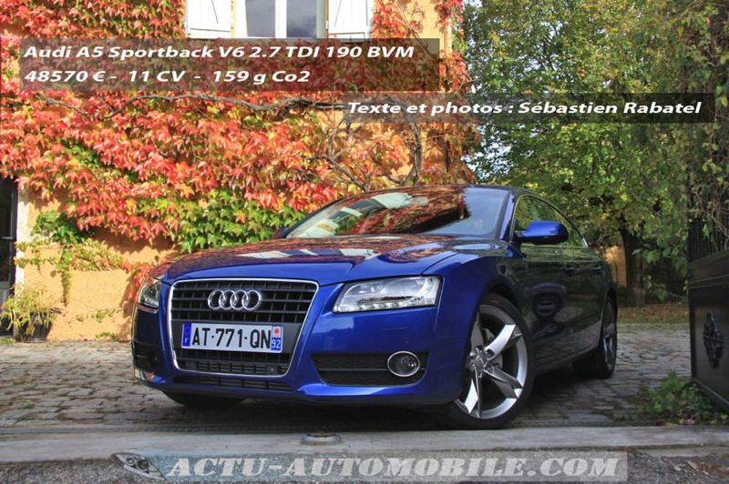 Essai Audi A5 Sportback