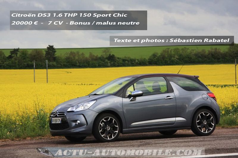 Essai Citroën DS3 THP 150