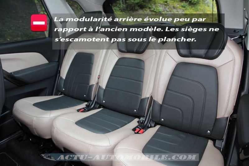 Sièges arrière nouveau Citroën C4 Pïcasso