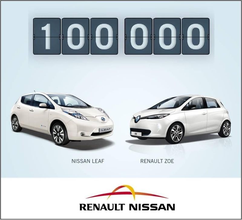 100.000 voitures Renault Nissan vendues