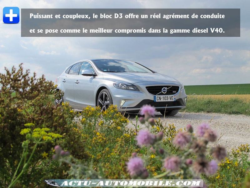 Moteur D3 Volvo V40 R-Design