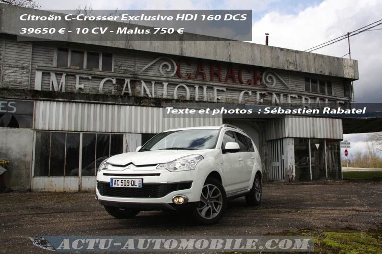 Essai Citroën C-Crosser DCS Exclusive