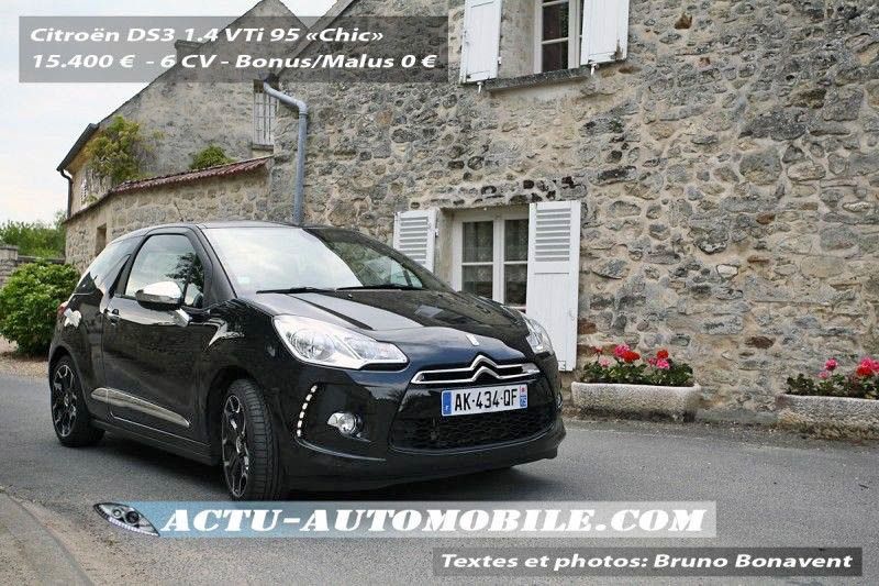Essai Citroën DS3 VTI 95