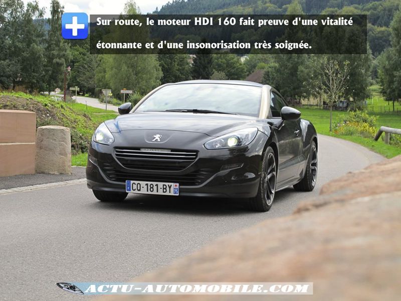 Performances Peugeot RCZ HDI 160